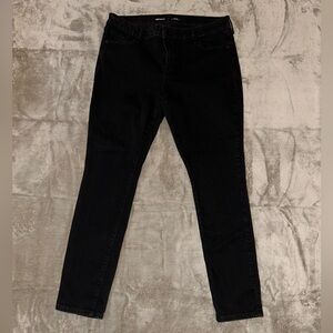 Old Navy Women's Black Pop Icon Skinny Mid-Rise Jeans 14